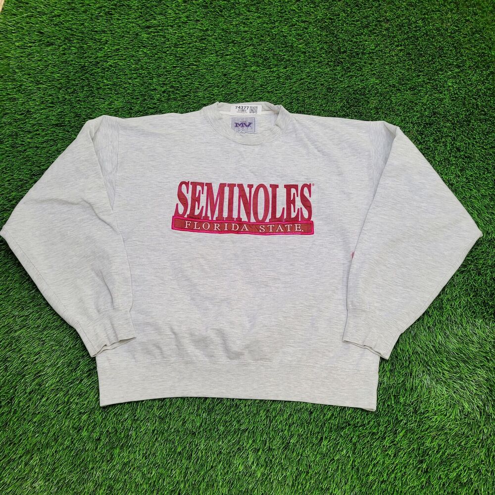 Vintage Florida State Sweatshirt Womens XL 24x26 Gray 90s